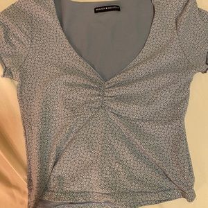 Brandy Melville Gina Top Blue Floral